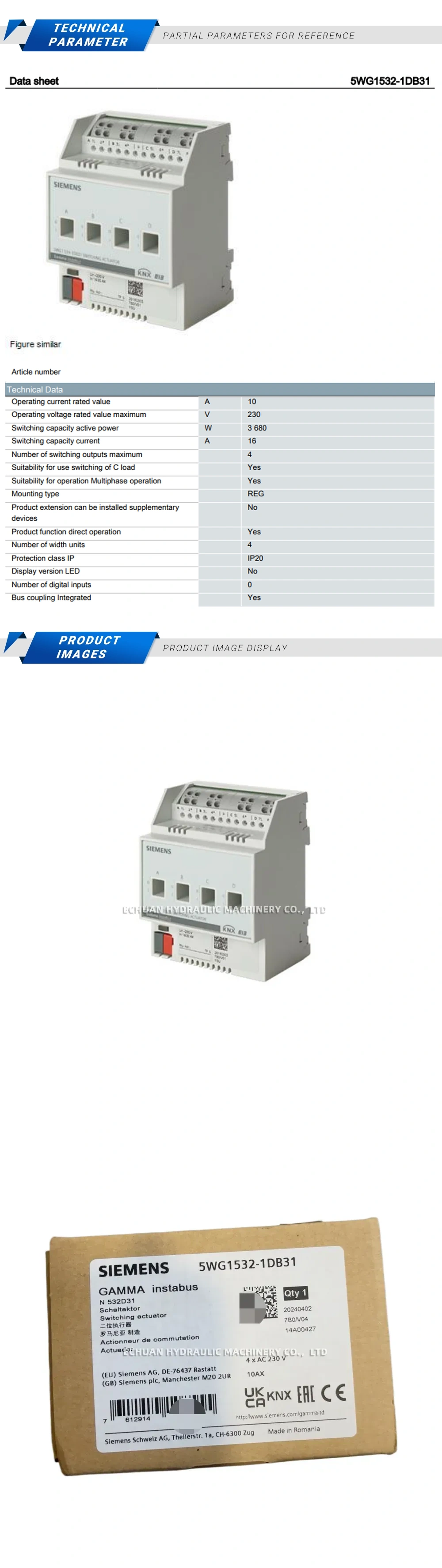 Siemens 5WG1532-1DB31 Description