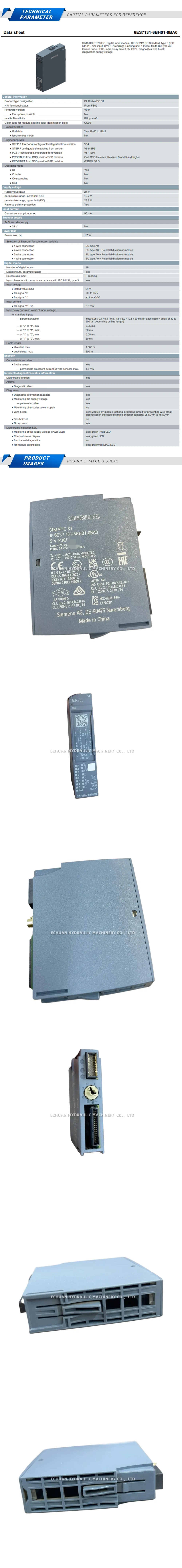 Siemens 6ES7 131-6BH01-0BA0 Description