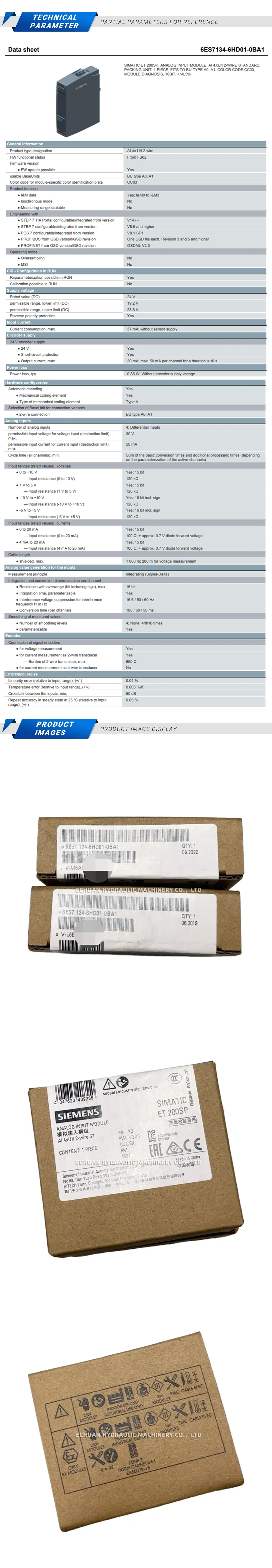 Siemens 6ES7-134-6HD01-0BA1 Description