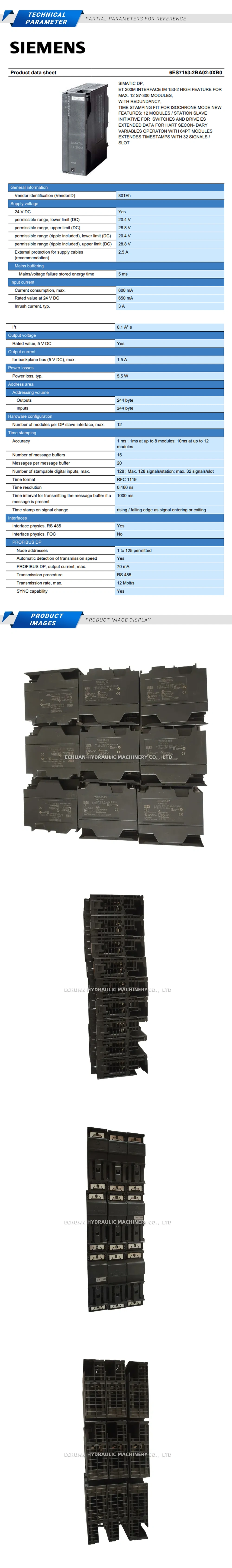 Siemens 6ES7 153-2BA02-0XB0 Description