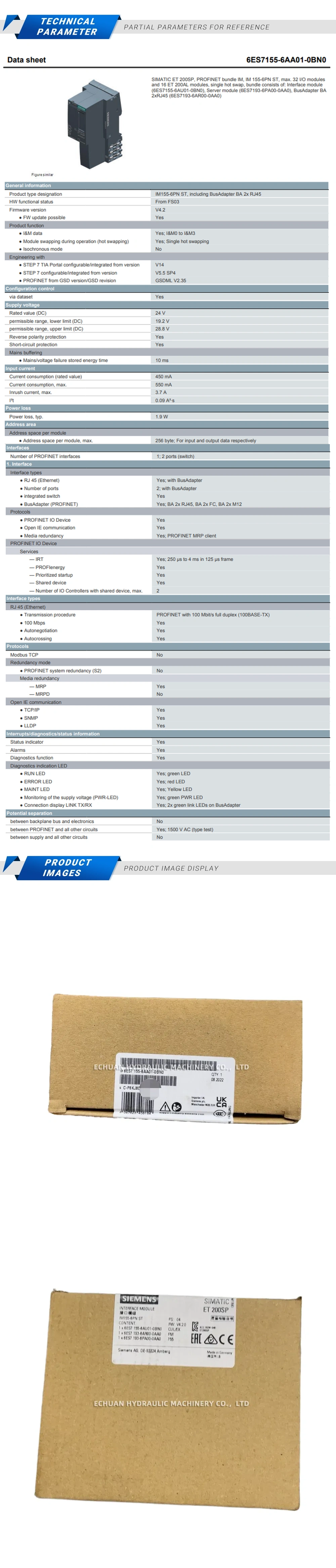 Siemens 6ES7 155-6AA01-0BN0 Description