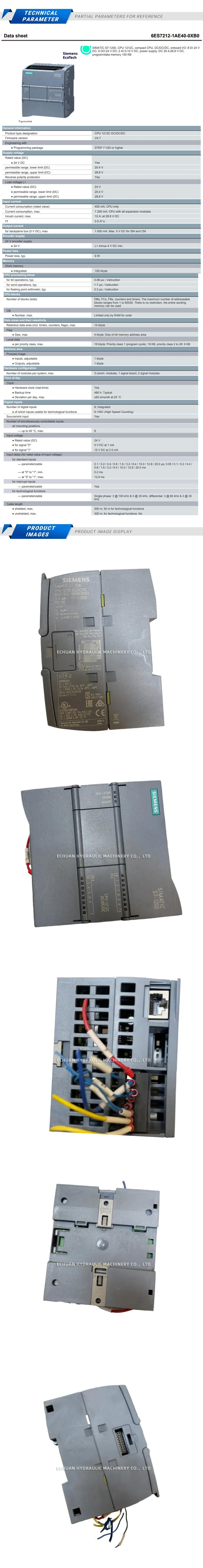 Siemens 6ES7 212-1AE40-0XB0 Description