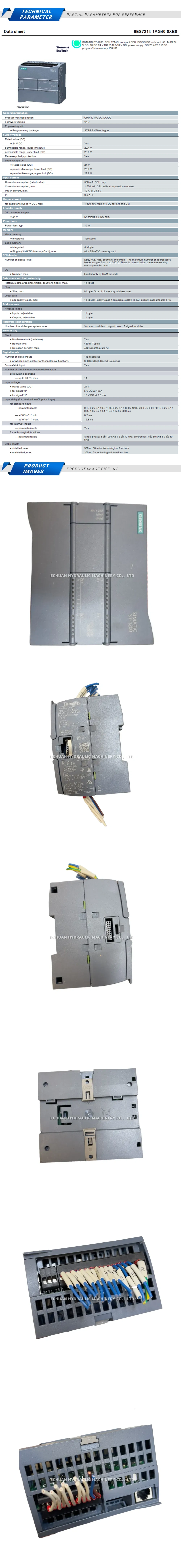 Siemens 6ES7 214-1AG40-0XB0 Description