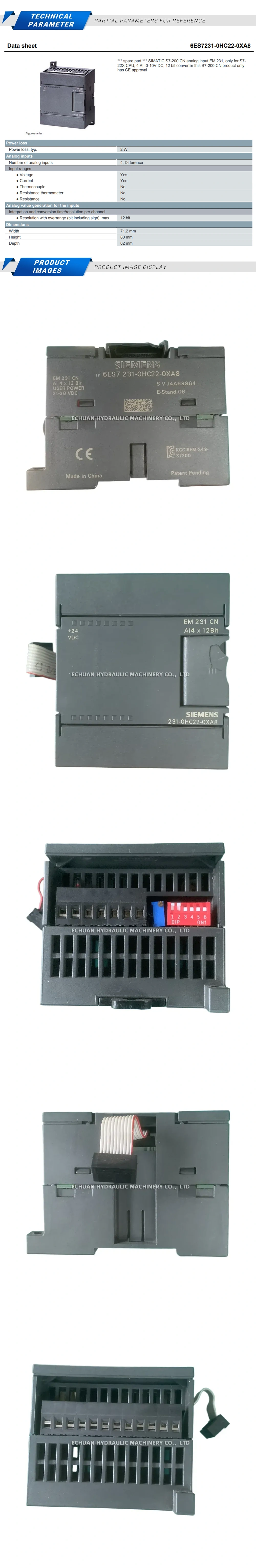 Siemens 6ES7 231-OHC22-0XA8 Description