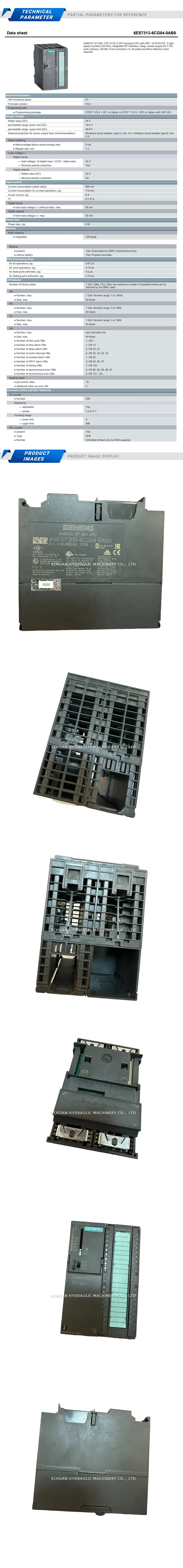 Siemens 6ES7 313-6CG04-0AB0 Description