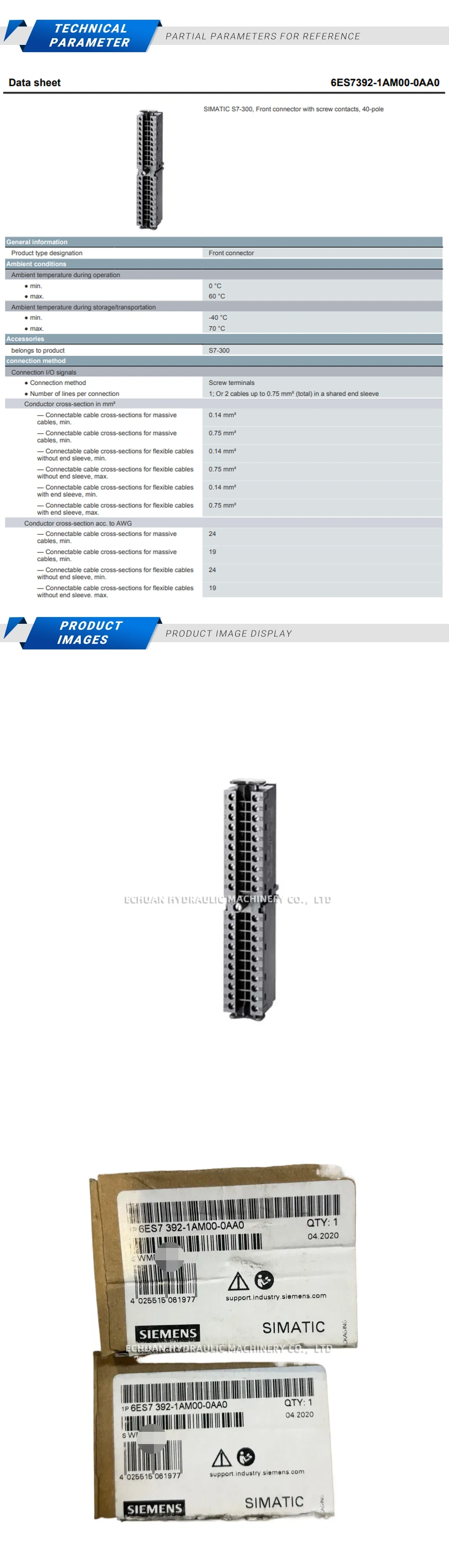 Siemens 6ES7 392-1AM00-0AA0 Description