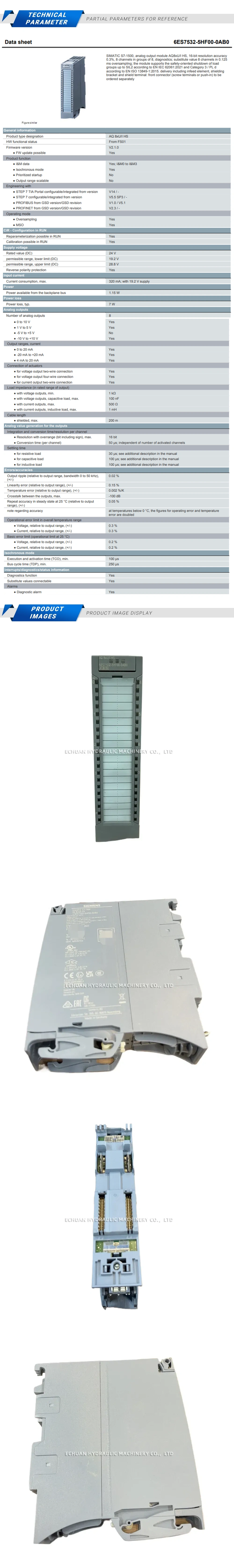 Siemens 6ES7 532-5HF00-0AB0 Description