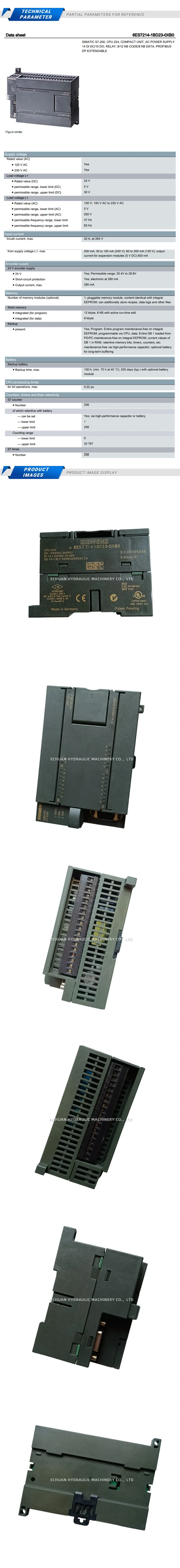 Siemens 6ES7214-1BD23-0XB0 Description