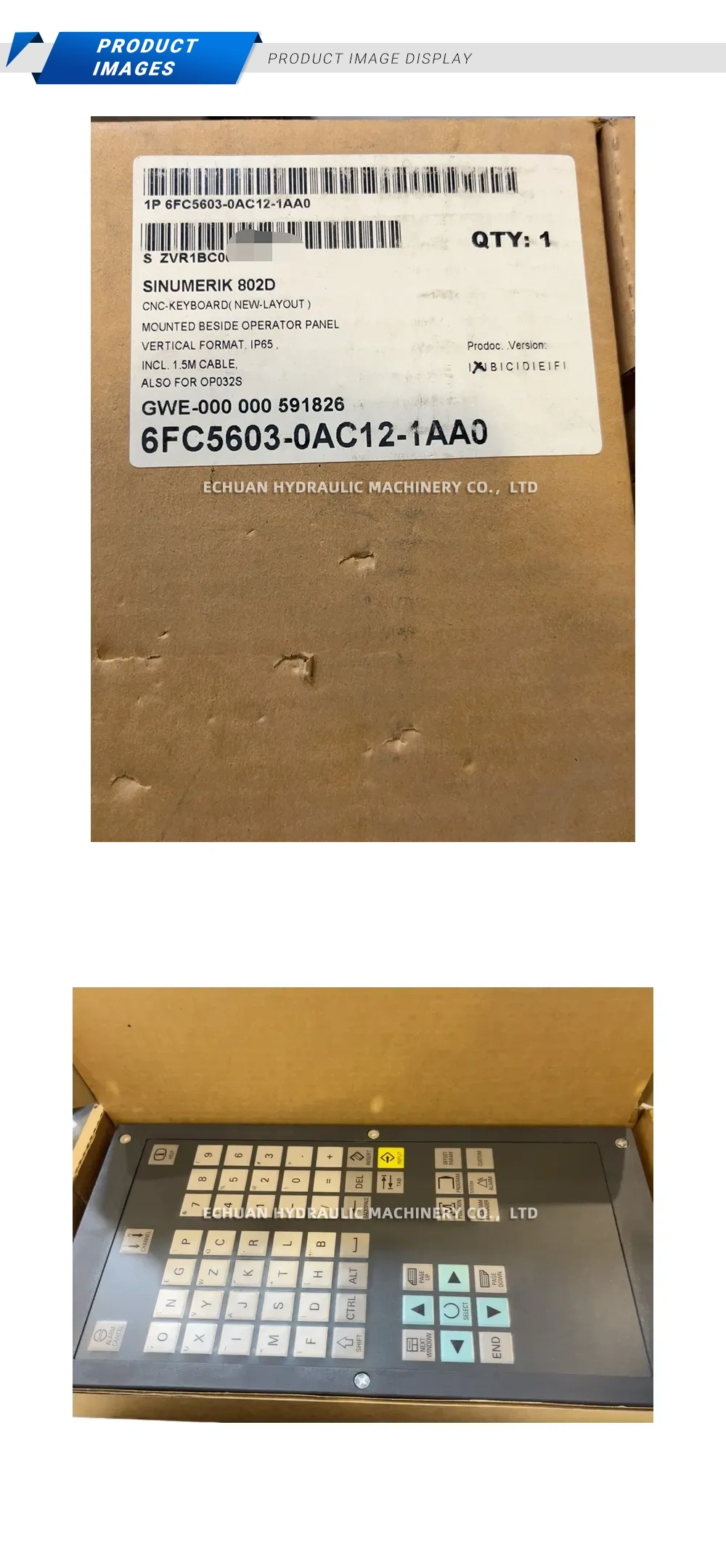 Siemens 6FC5603-0AC12-1AAD Description
