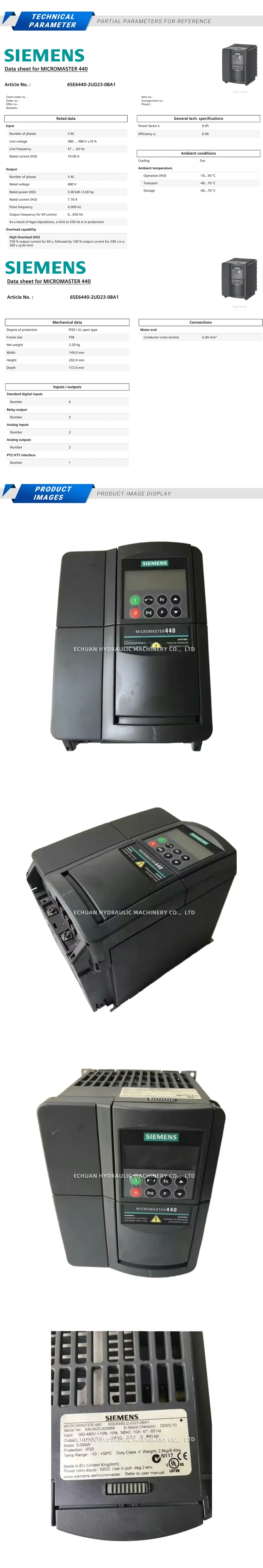 Siemens 6SE6440-2UD23-0BA1 Description