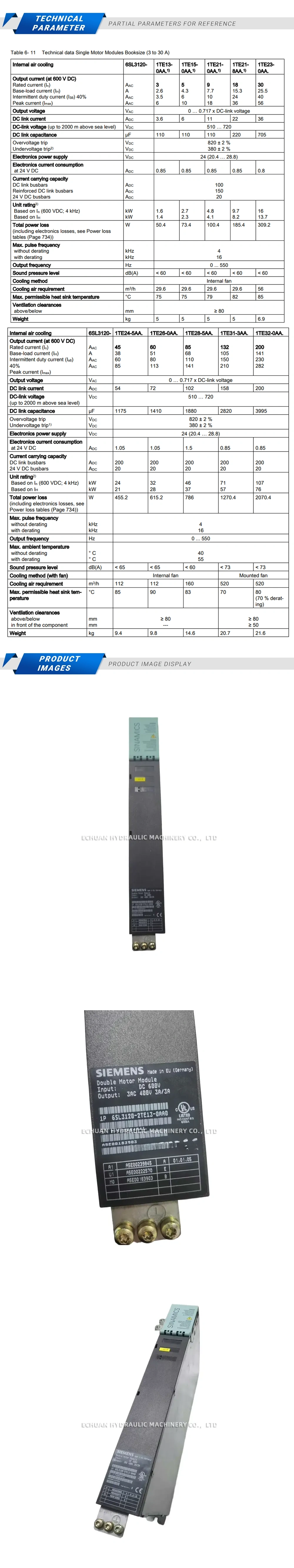 Siemens 6SL3120-2TE13-0AA0 Description