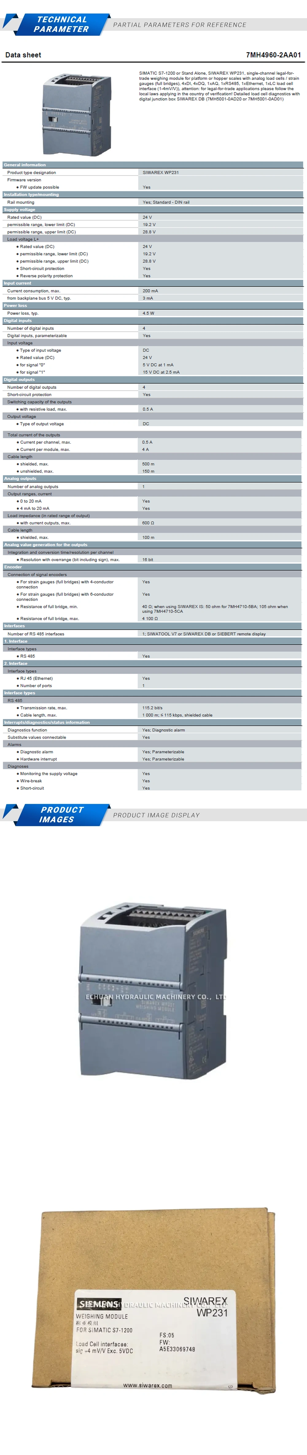 Siemens 7MH4960-2AA01 Description