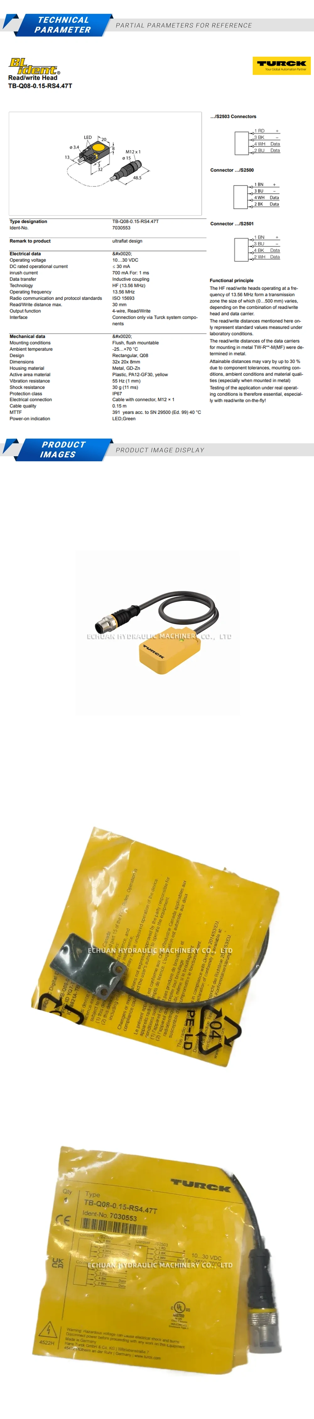 Turck TB-Q08-0.15-RS4.47T Description