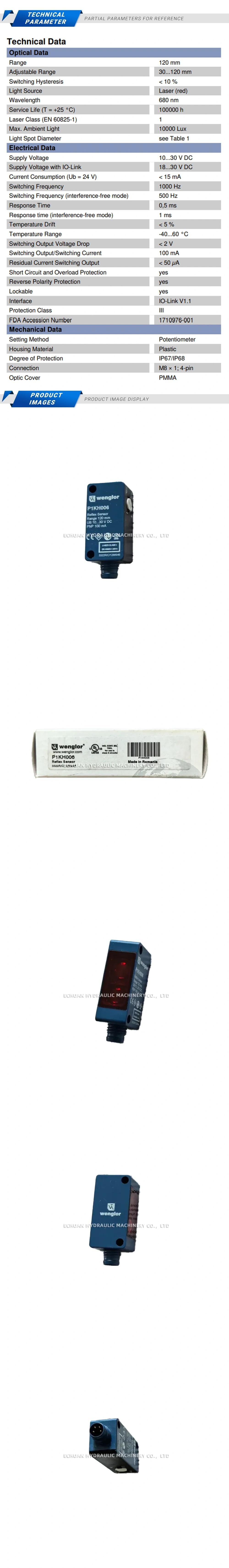 Wenglor P1KH006 Description