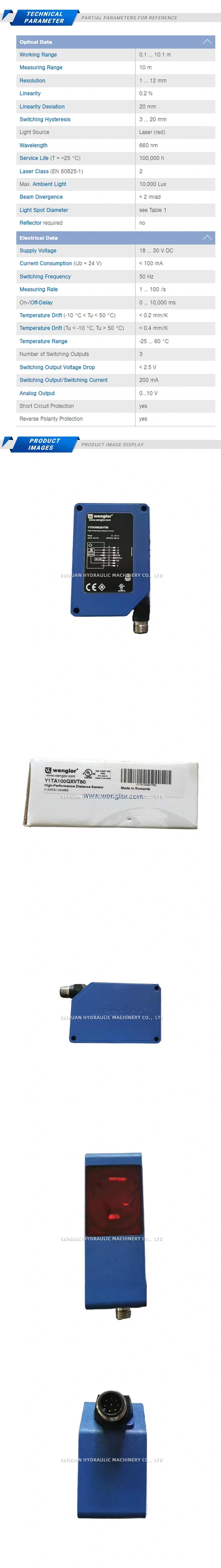 Wenglor Y1TA100QXVT80 Description