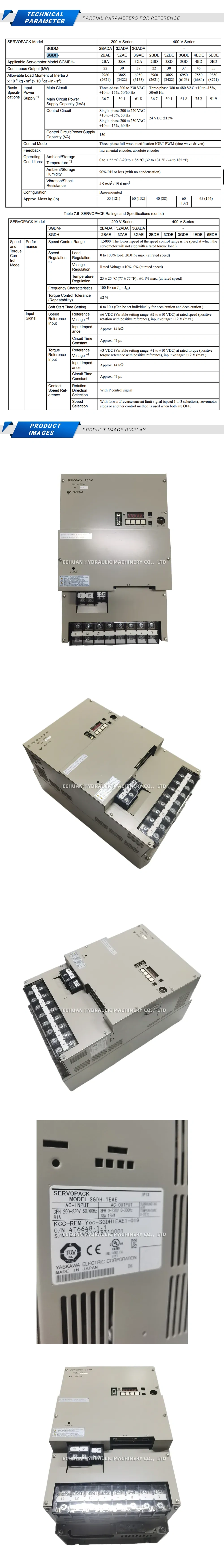 Yaskawa SGDH-1EAE Description