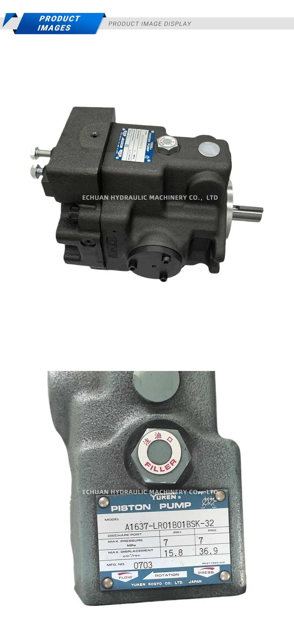 Yuken A1637-LR01BSK-32 Description