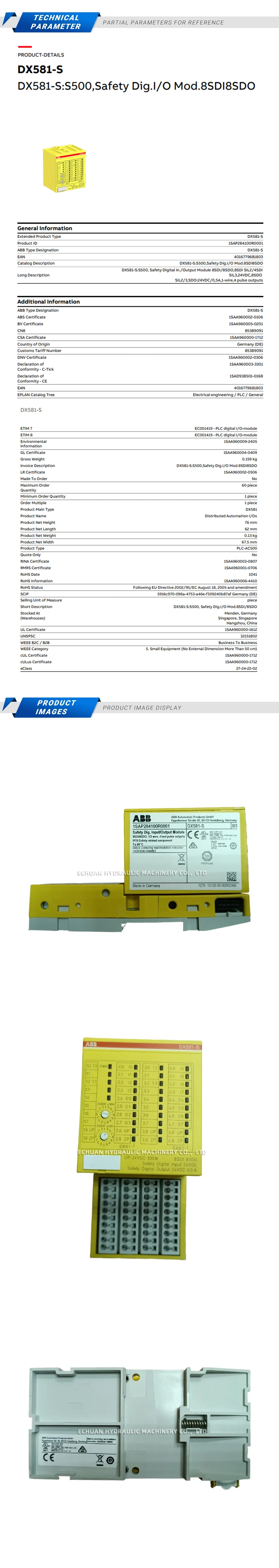 ABB 1SAP284100R0001 Description