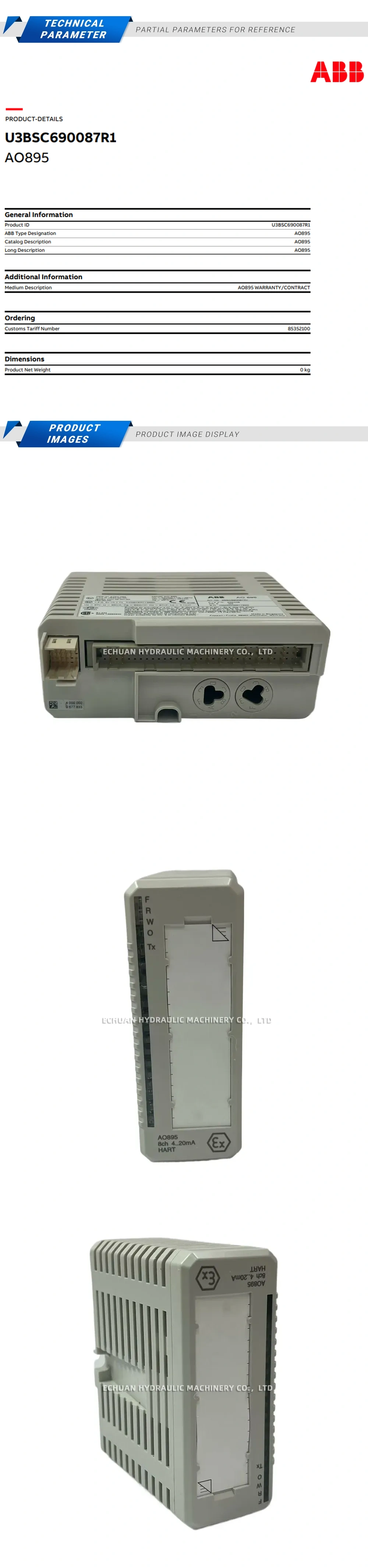 ABB AO895 Description