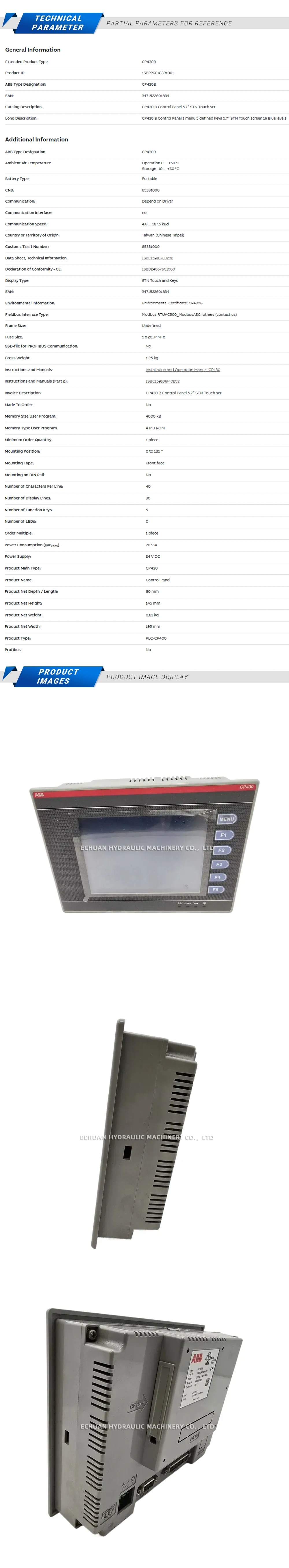 ABB CP430B Description