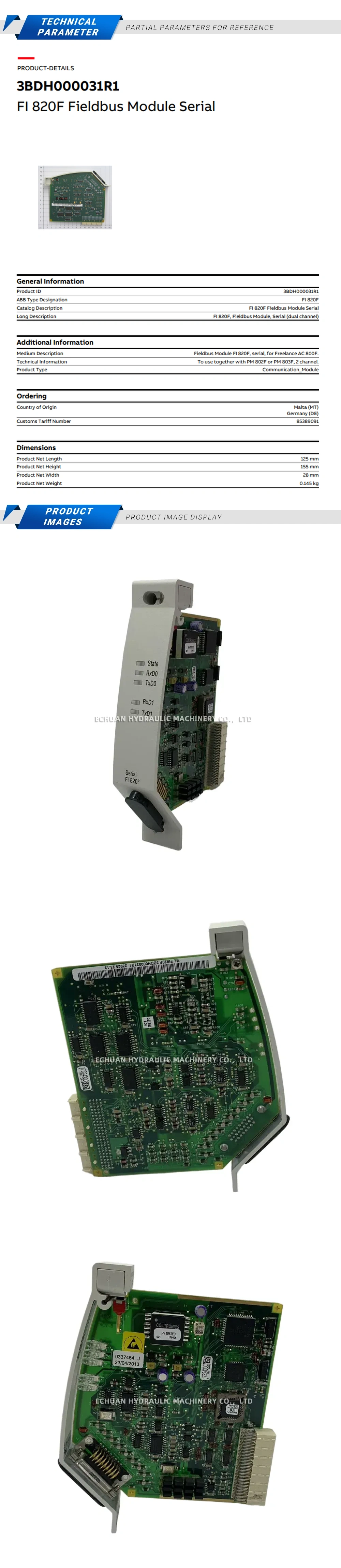 ABB FI820F Description