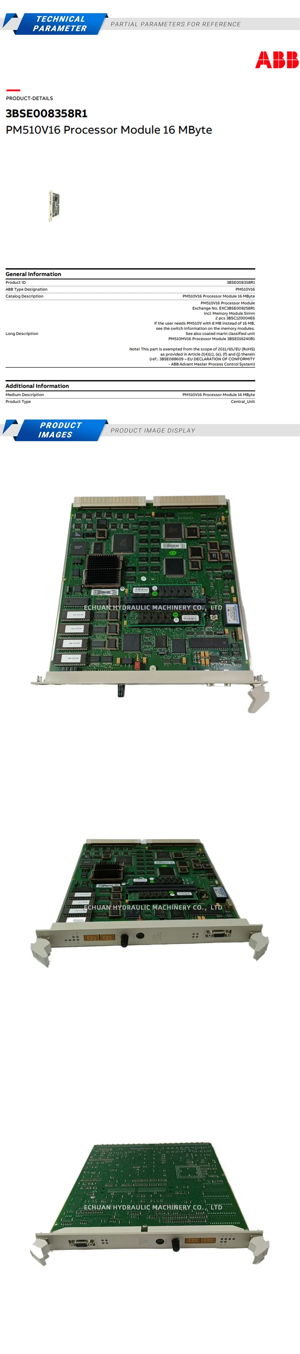 ABB PM510V16 Description