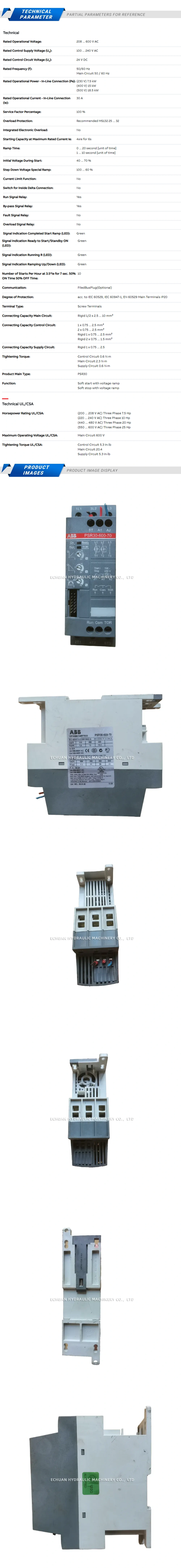 ABB PSR30-600-70 Description