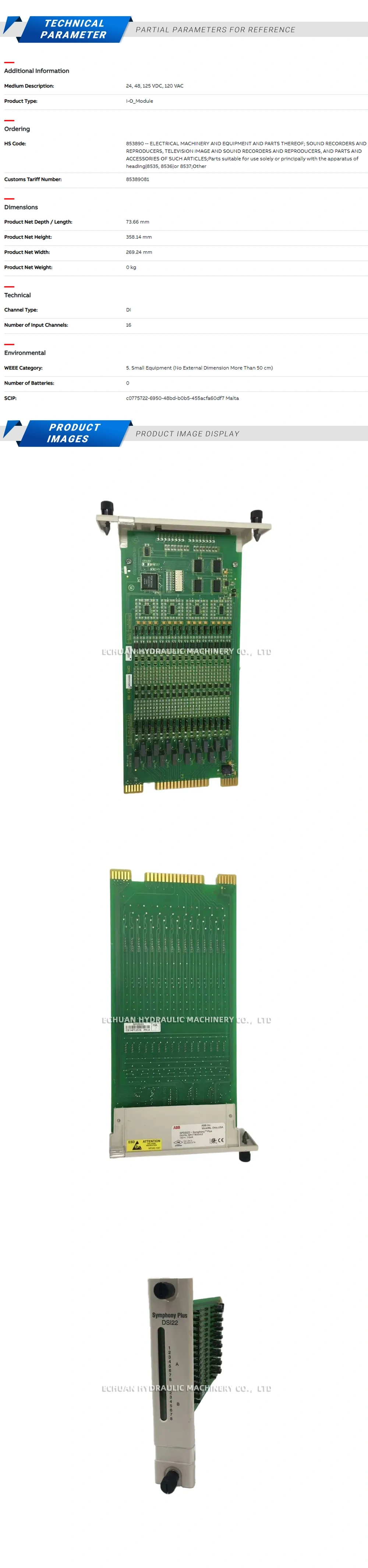 ABB SPDSI22 Description