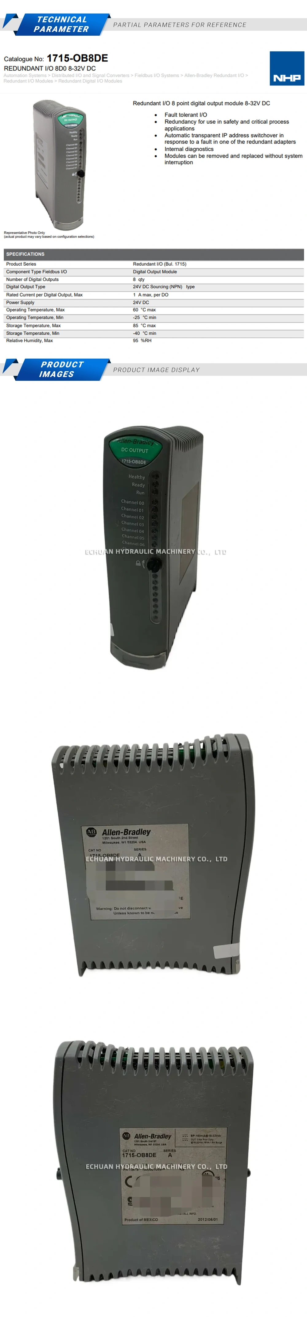 Allen-Bradley 1715-OB8DE Description