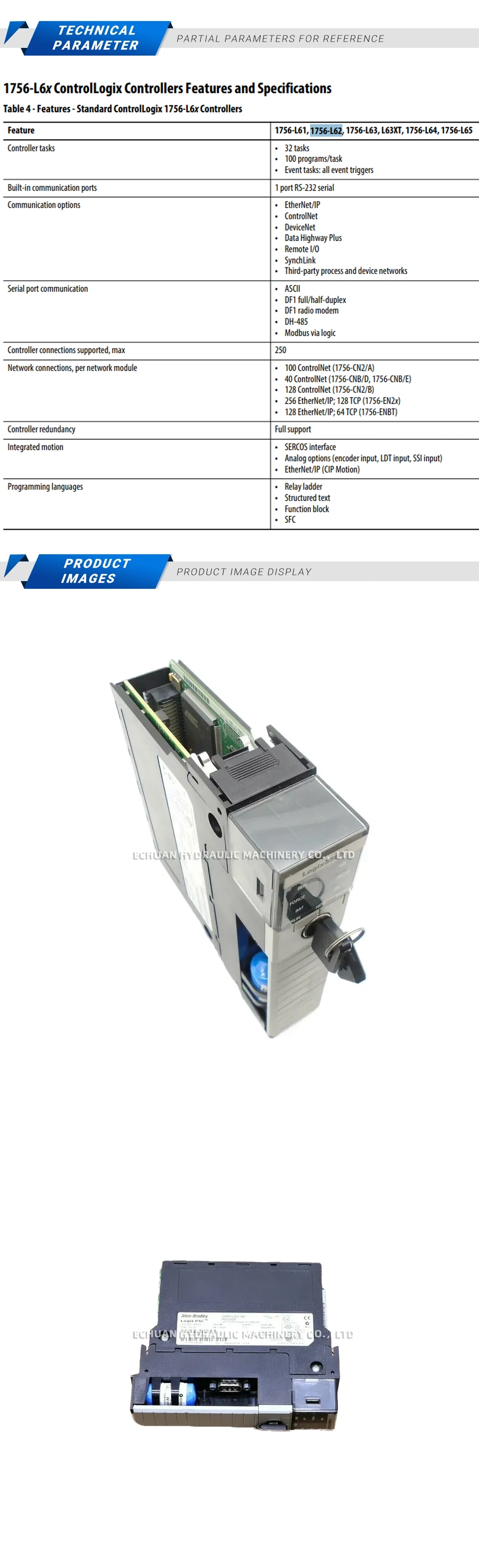 Allen-Bradley 1756-L62 Description