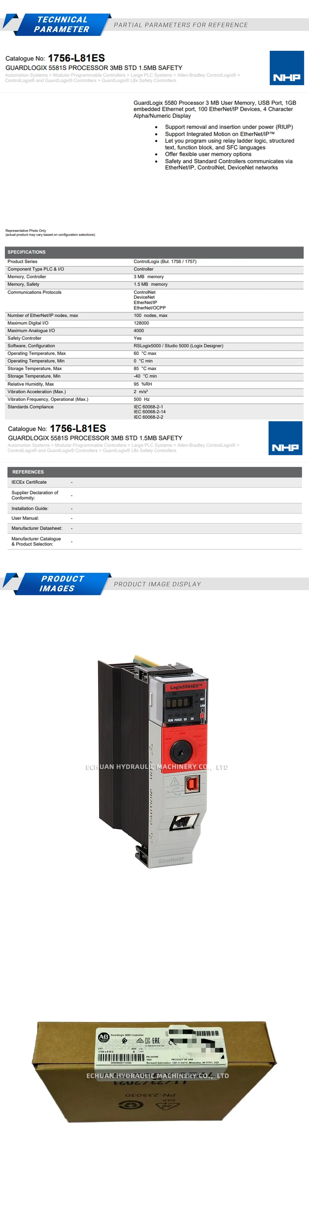 Allen-Bradley 1756-L81ES Description
