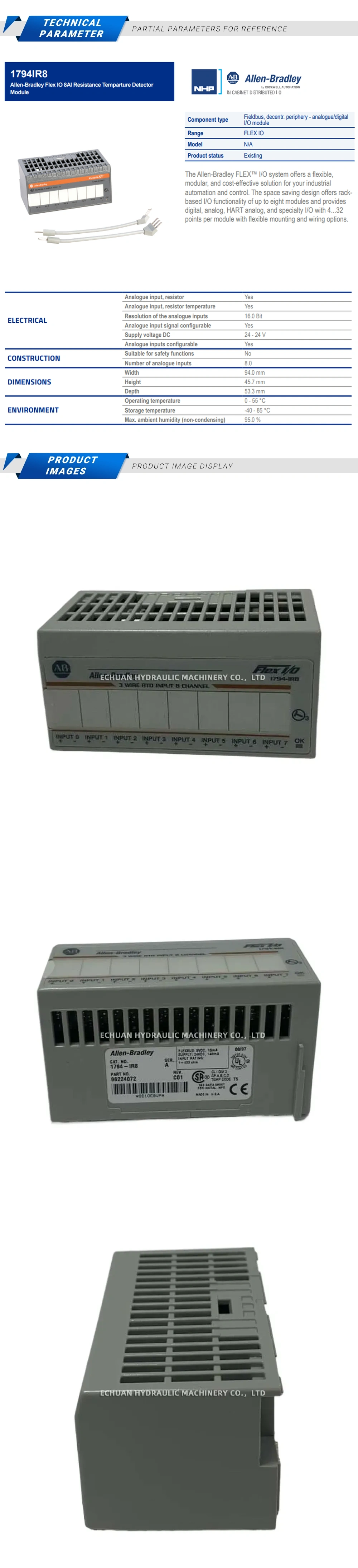 Allen-Bradley 1794-IR8 Description