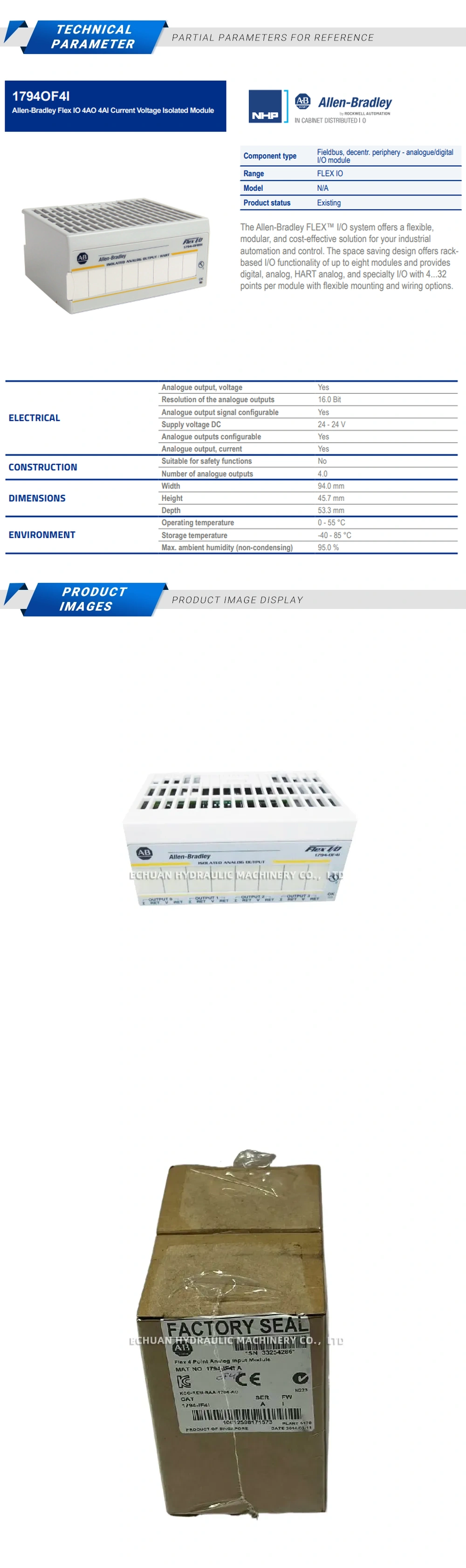 Allen-Bradley 1794-OF4I Description