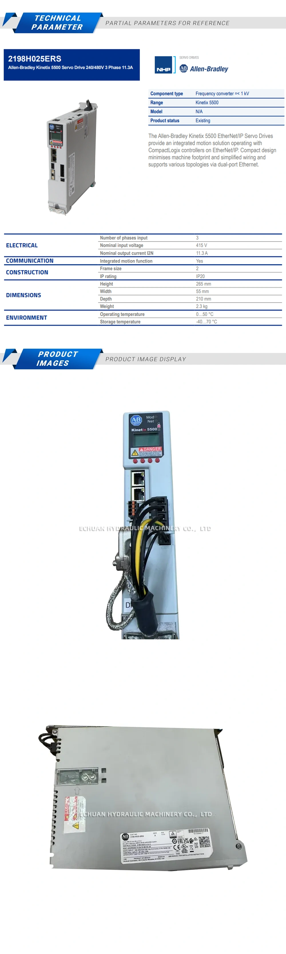 Allen-Bradley 2198-H025-ERS Drive Description