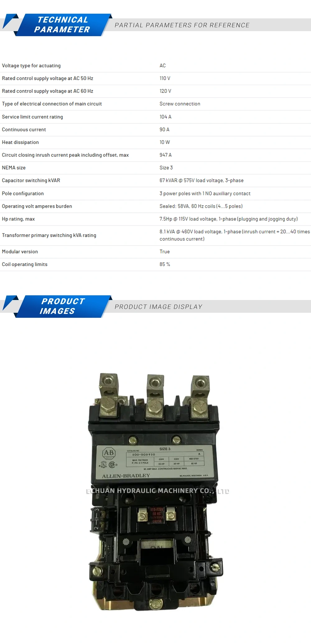 Allen-Bradley 500-DOD930 Description