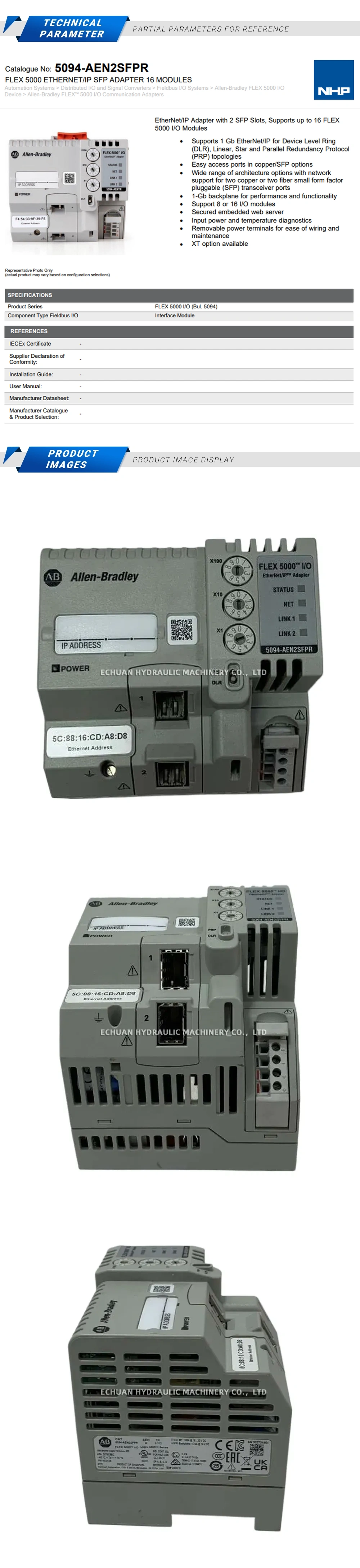 Allen-Bradley 5094-AEN2SFPR Description