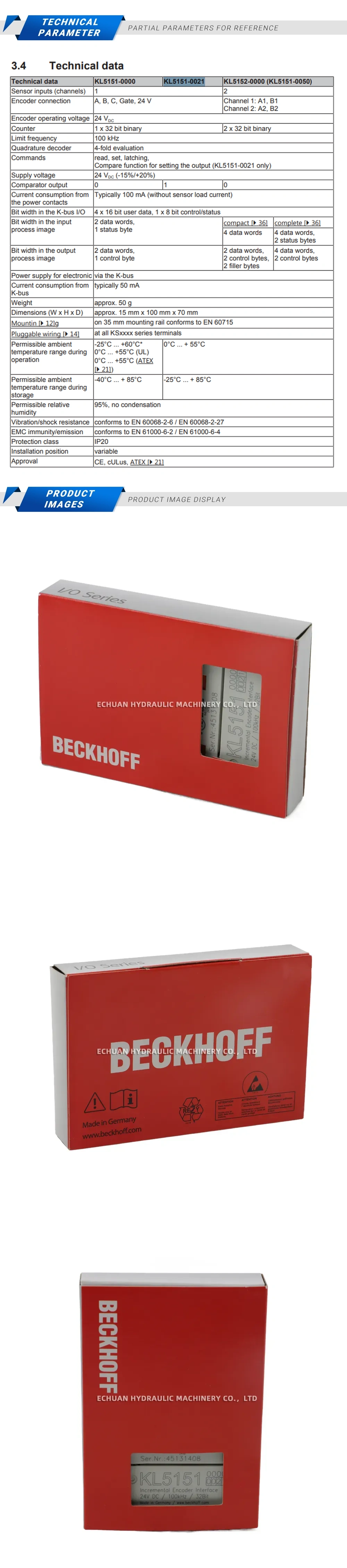 Beckhoff KL5151 0021 Description