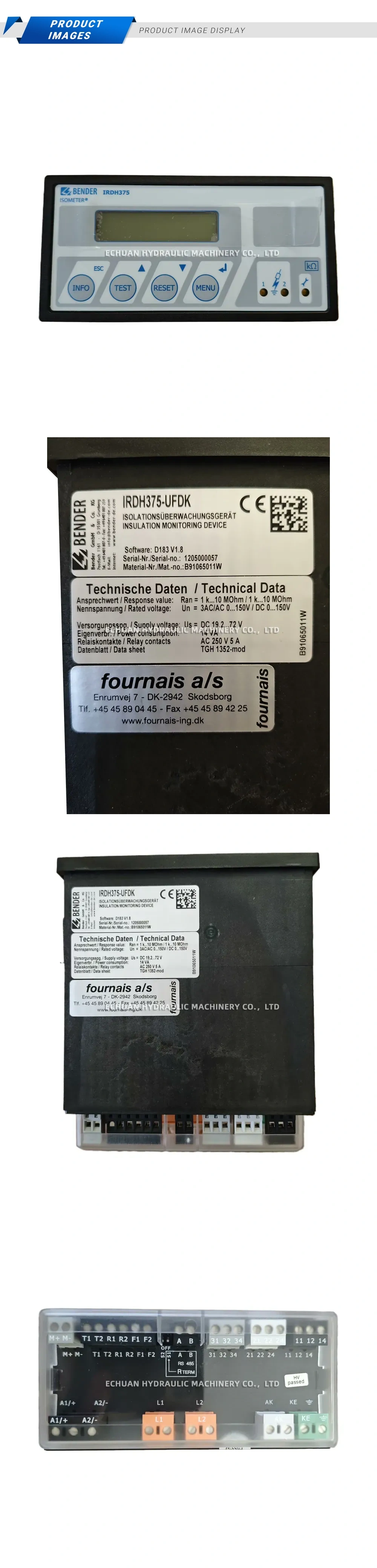 Bender IRDH375 Insulation Monitoring Device Description