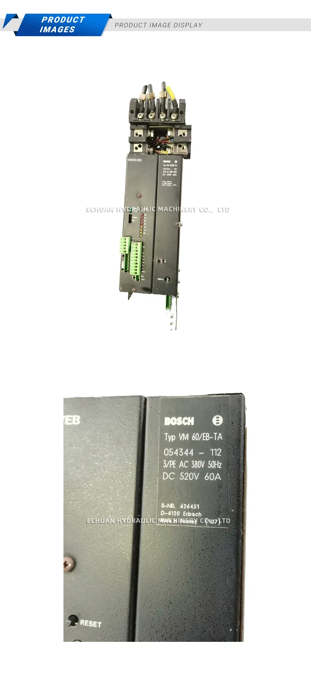 Bosch VM60/EB-TA Description