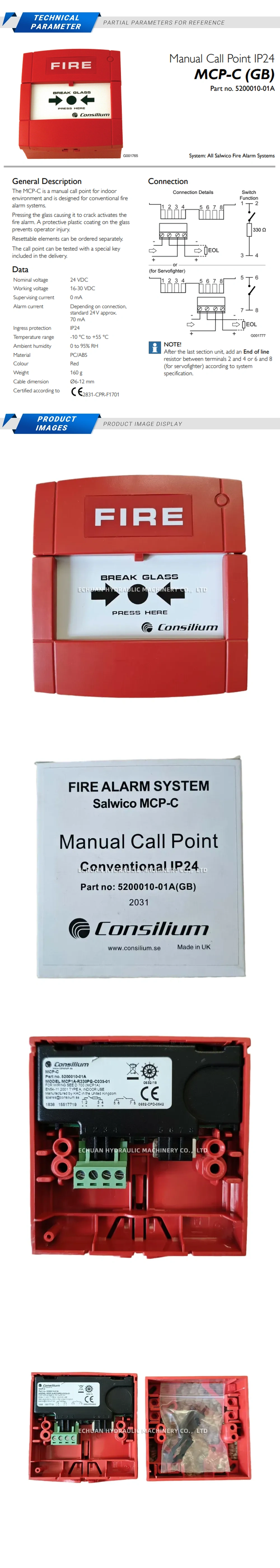 Consilium MCP-C Fire Alarm System Description