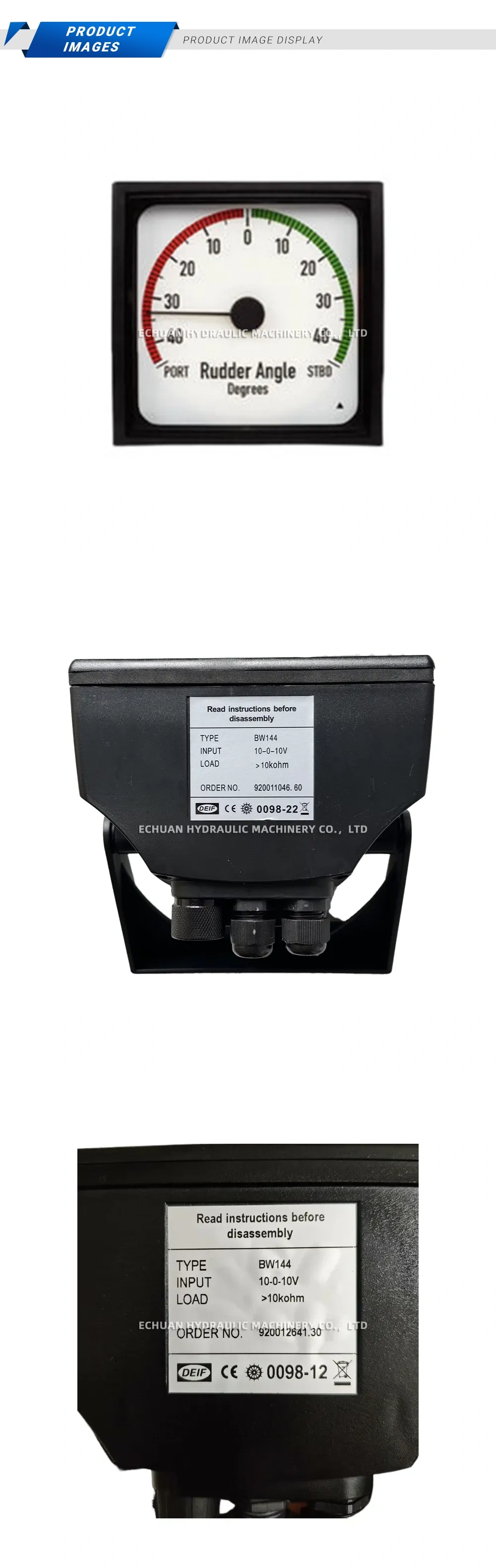 DEIF BW144 Indicator Description