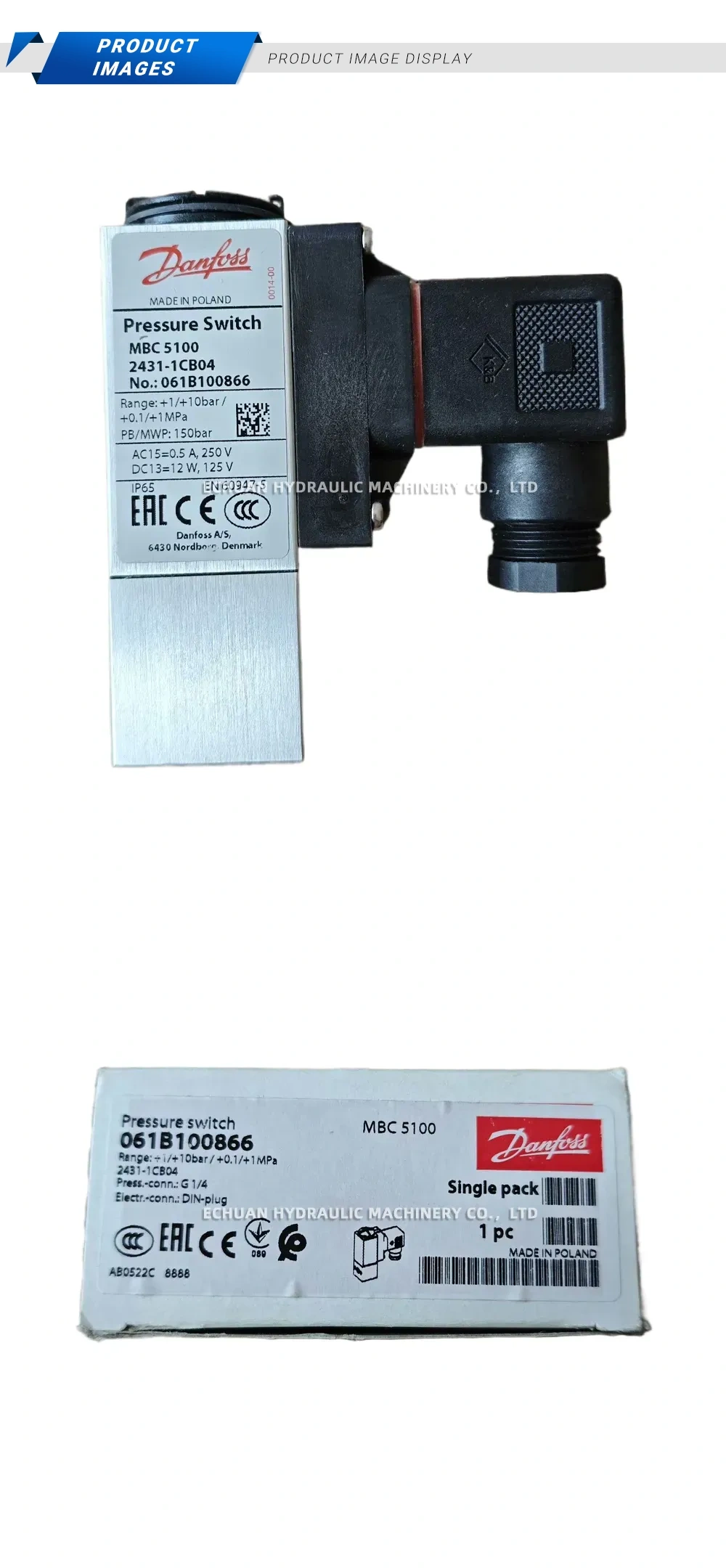 Danfoss MBC 5100 061B10086 Pressure switch Description