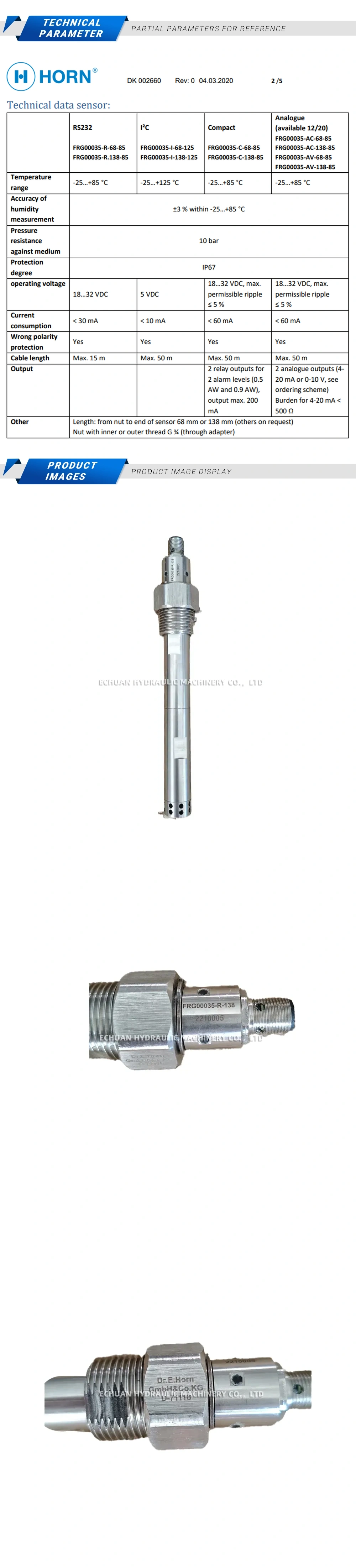 Dr.E.Horn FRG00035-R-138 Description