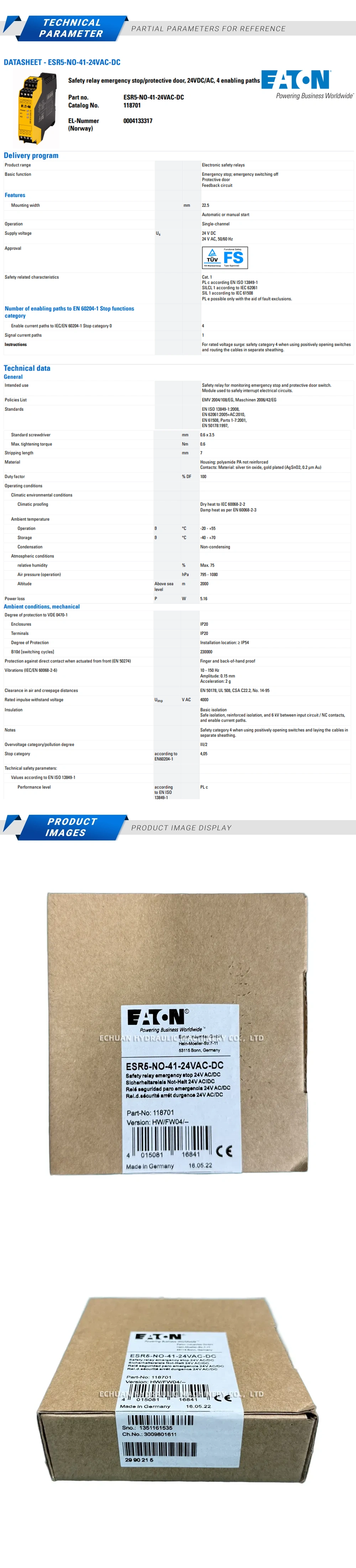 Eaton ESR5-NO-41-24VAC-DC Description