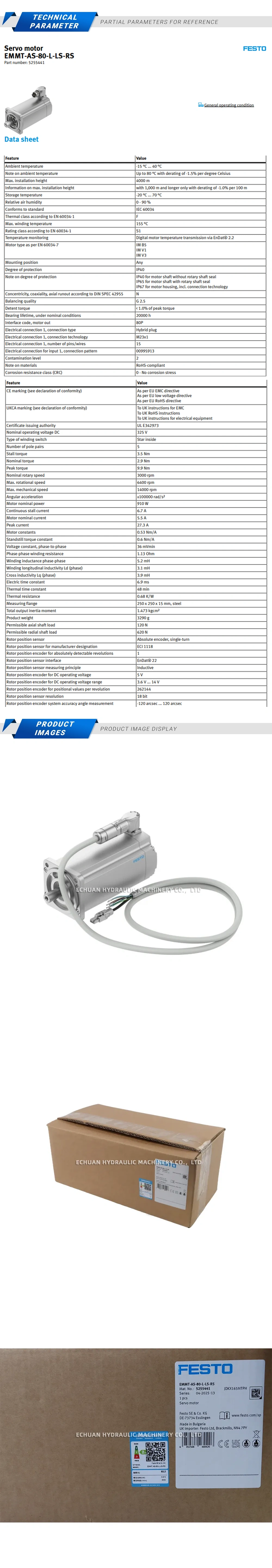Festo EMMT-AS-80-L-LS-RS 5255441 Description