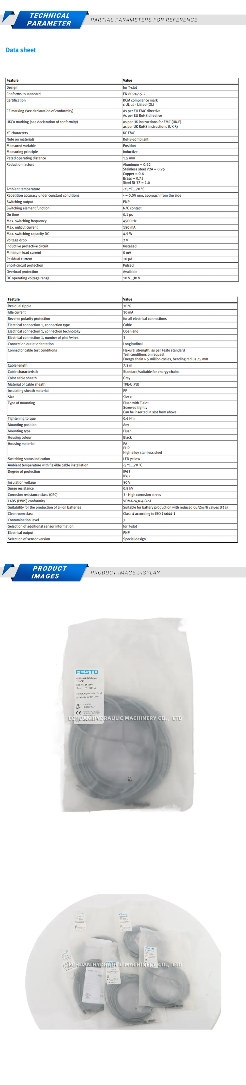 Festo SIES-8M-PO-24V-K-7.5-OE 551391 Description