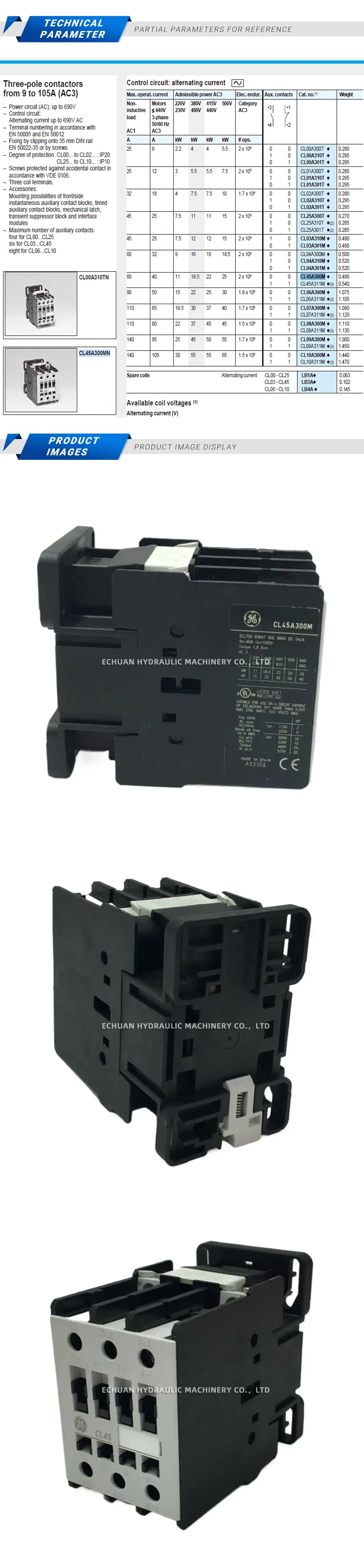 GE CL45A300M Description