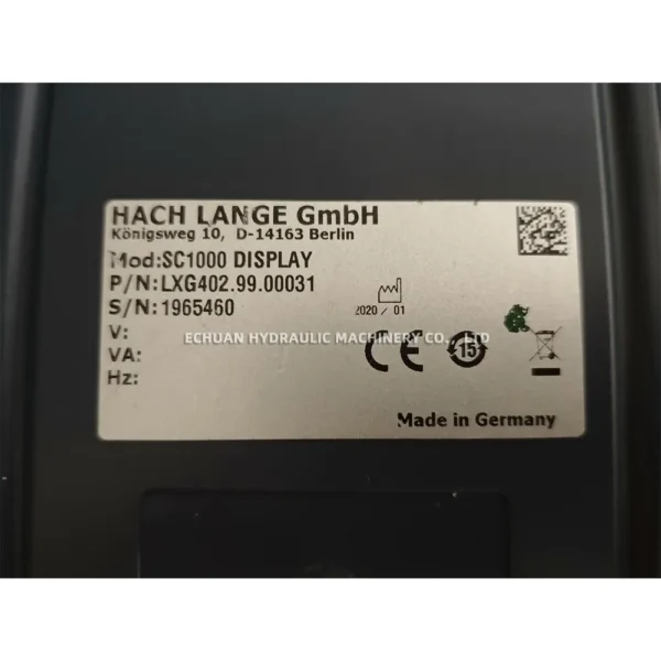 Hach SC1000 - Echuan Hydraulic