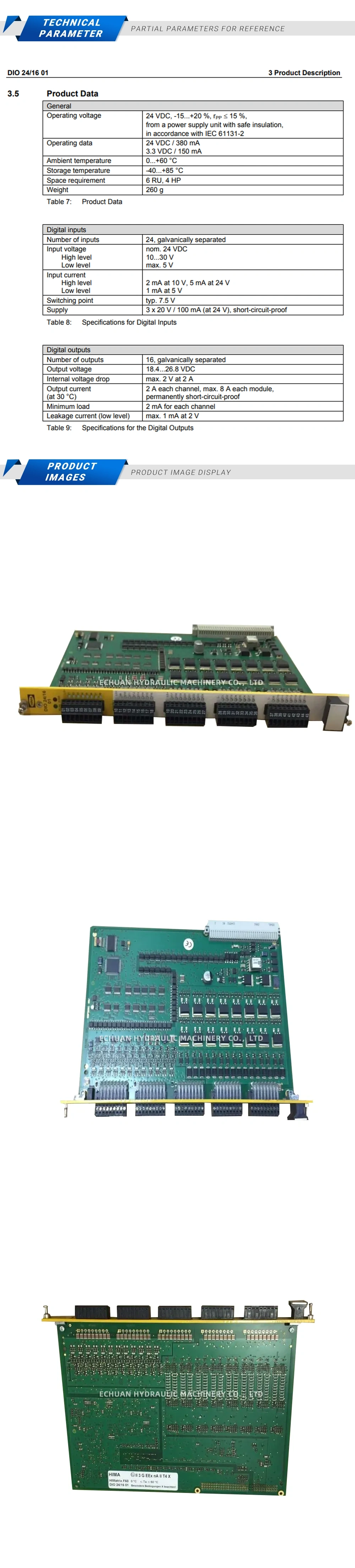 Hima DIO 24/16 01 Description