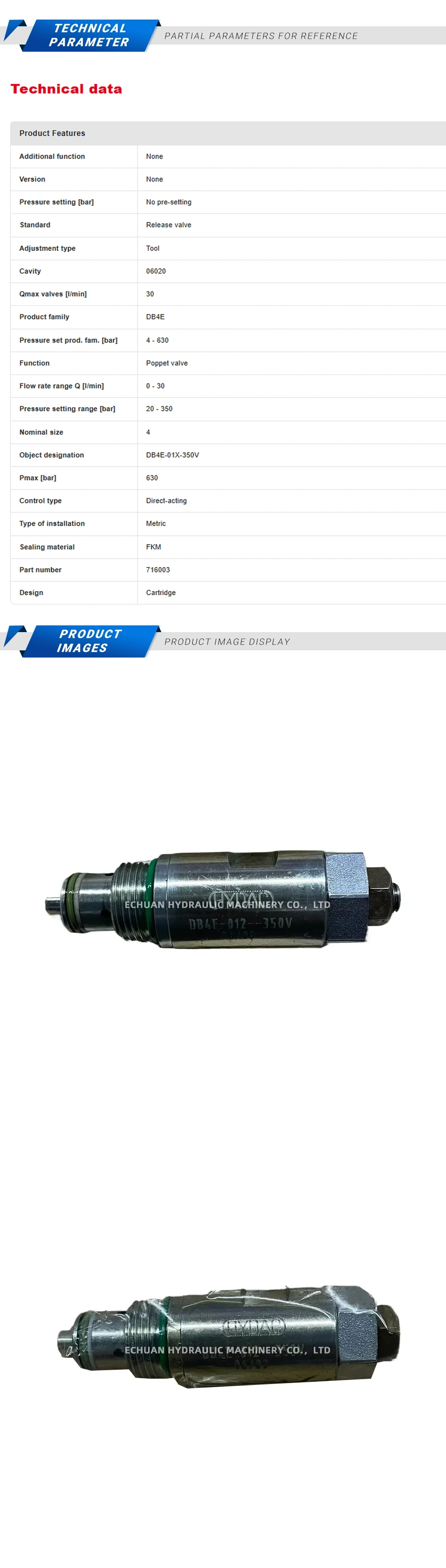 Hydac DB4F-012-350V Description